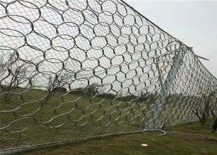 被動攔石網構成
